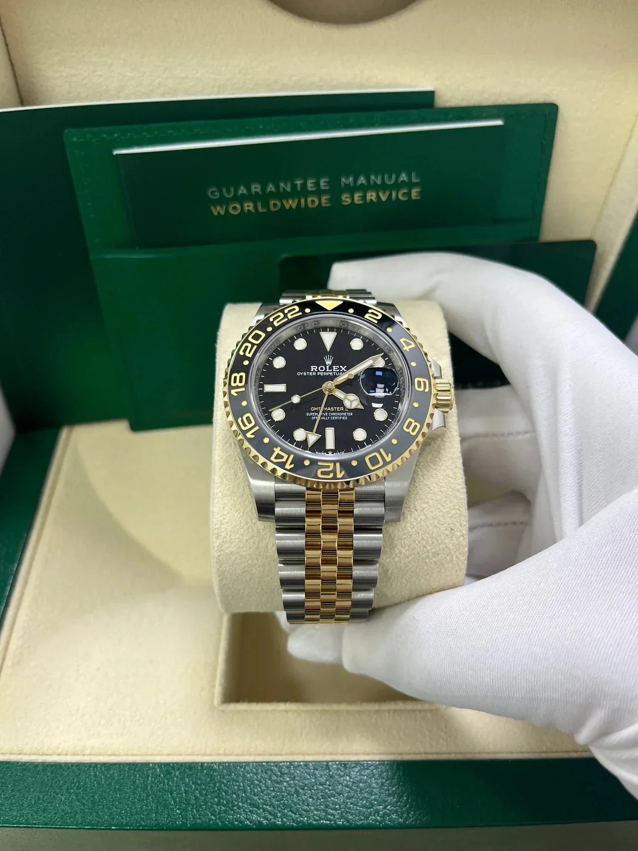 Rolex GMT-Master II Two-Tone Black Jubilee – gallery view